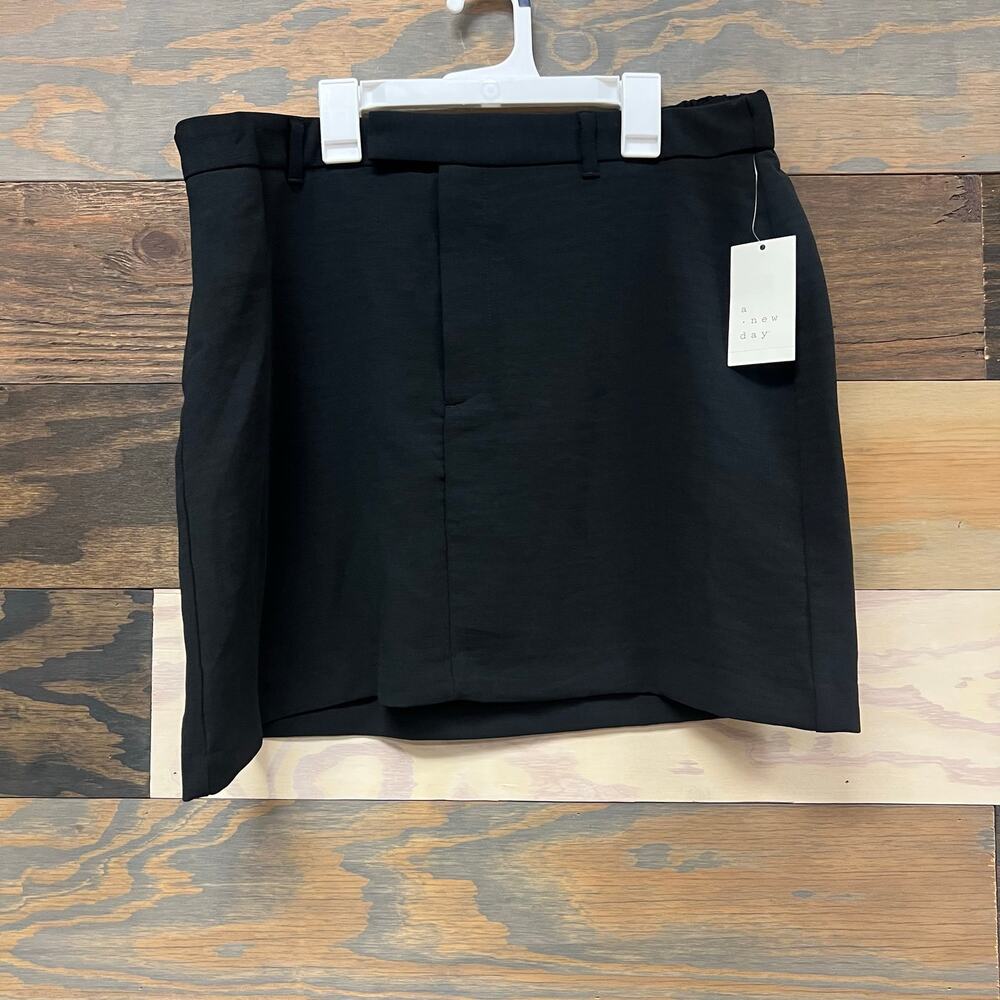 NWT A New Day Black Mini Skirt Size L